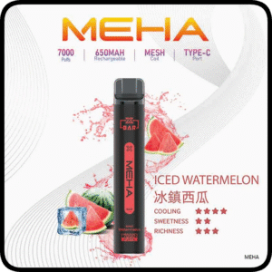 Meha Xbar魅嗨電子煙小黑條一次性拋棄式7000口【冰鎮西瓜】