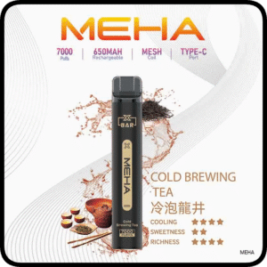 Meha Xbar魅嗨電子煙小黑條一次性拋棄式7000口【冷泡龍井】