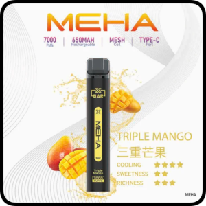 Meha Xbar魅嗨電子煙小黑條一次性拋棄式7000口【三重芒果】